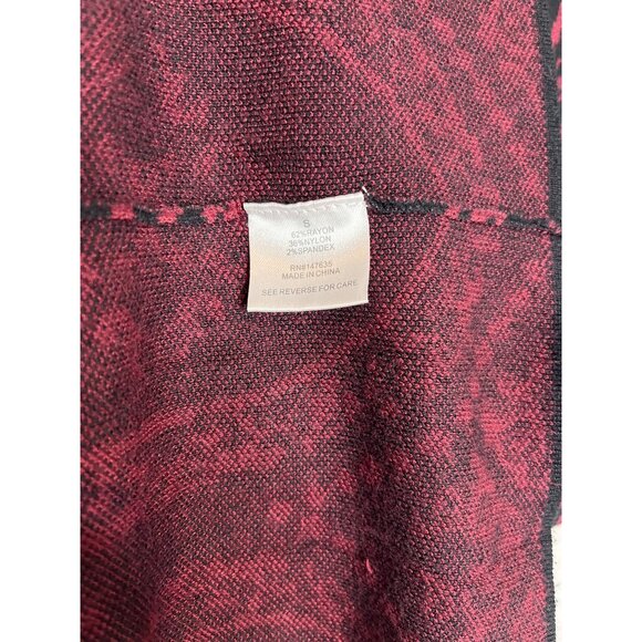 Romeo & Juliet Couture Sweater Dress Small Red Black Flare Mini - Picture 9 of 12